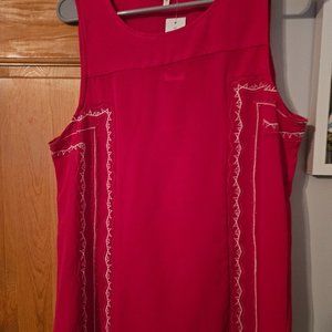 Beaded sleeveless blouse